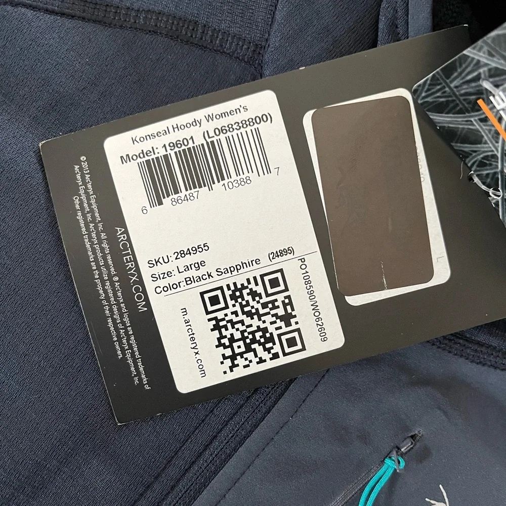 Arc'teryx Konseal Hoody Women's Black Sapphire - Picture 3 of 8